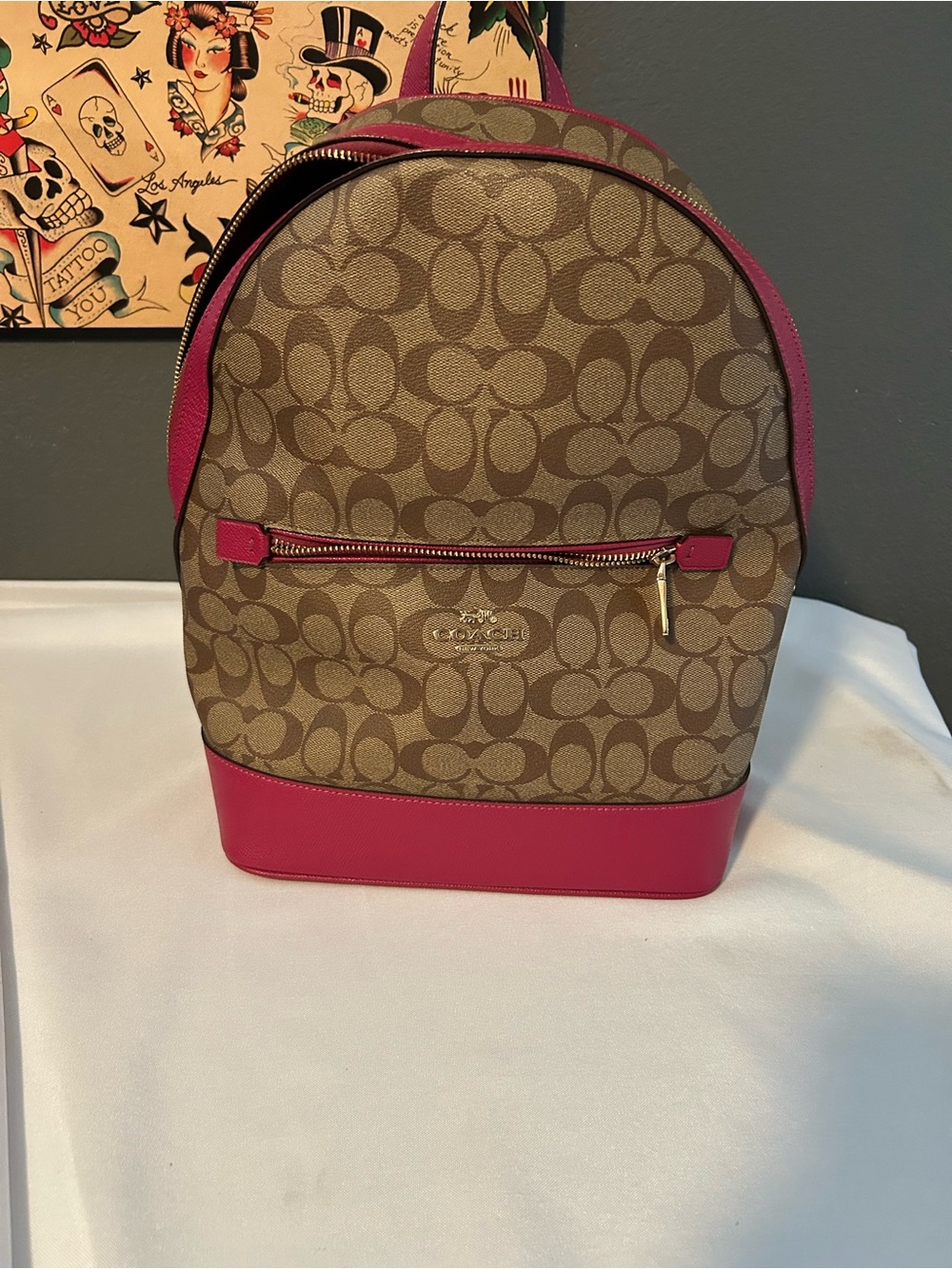 COACH Kenley Backpack in Signature Canvas C5679. Excellent Condition!